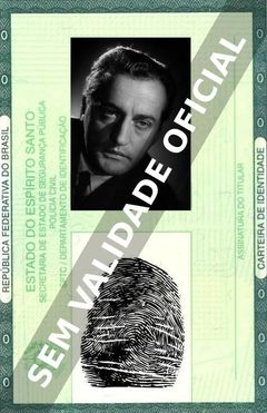 Imagem hipotética representando a carteira de identidade de Reinhard Kolldehoff