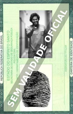 Imagem hipotética representando a carteira de identidade de Renan Monteiro