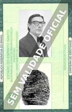Imagem hipotética representando a carteira de identidade de Renato Côrte Real