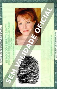 Imagem hipotética representando a carteira de identidade de Rende Rae Norman
