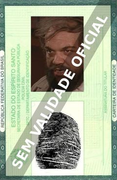 Imagem hipotética representando a carteira de identidade de Ricardo Palacios