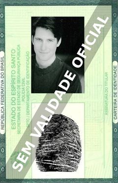 Imagem hipotética representando a carteira de identidade de Rick Roberts