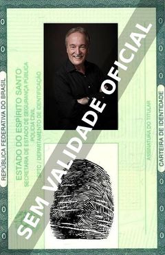 Imagem hipotética representando a carteira de identidade de Robert Myers