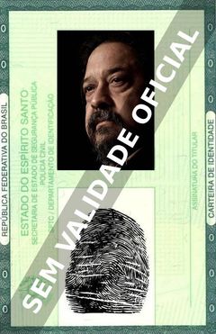 Imagem hipotética representando a carteira de identidade de Roberto Talma