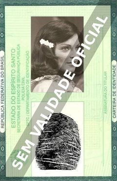 Imagem hipotética representando a carteira de identidade de Sandra Barsotti