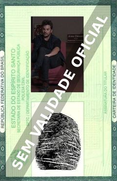 Imagem hipotética representando a carteira de identidade de Shannon Leto