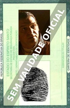 Imagem hipotética representando a carteira de identidade de Slavko Juraga