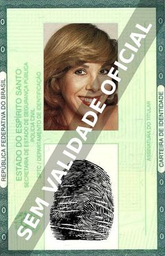 Imagem hipotética representando a carteira de identidade de Teresa Sodré