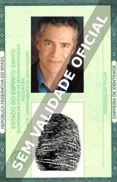 Imagem hipotética representando a carteira de identidade de Terry Rhoads