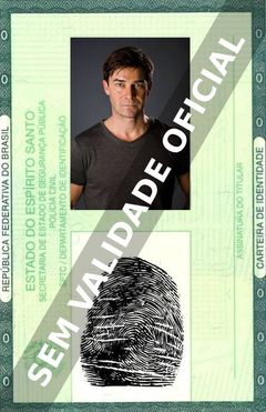 Imagem hipotética representando a carteira de identidade de Thomas Scharff