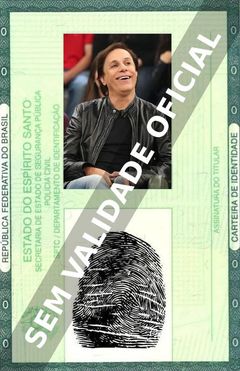 Imagem hipotética representando a carteira de identidade de Tom Cavalcante