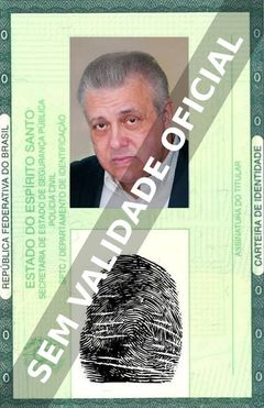 Imagem hipotética representando a carteira de identidade de Vic Polizos