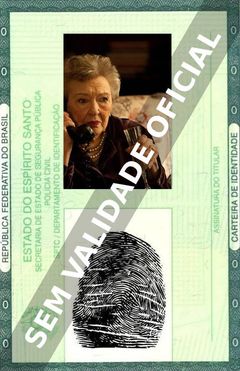 Imagem hipotética representando a carteira de identidade de Viola Harris