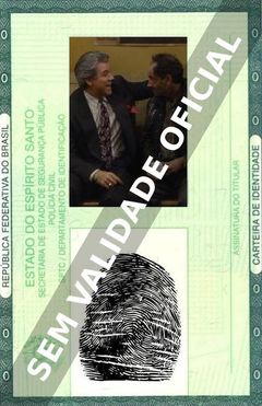 Imagem hipotética representando a carteira de identidade de William Utay