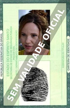 Imagem hipotética representando a carteira de identidade de Yailene Sierra