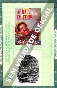 Imagem hipotética representando a carteira de identidade de Zé Trindade