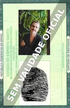 Imagem hipotética representando a carteira de identidade de Zéu Britto
