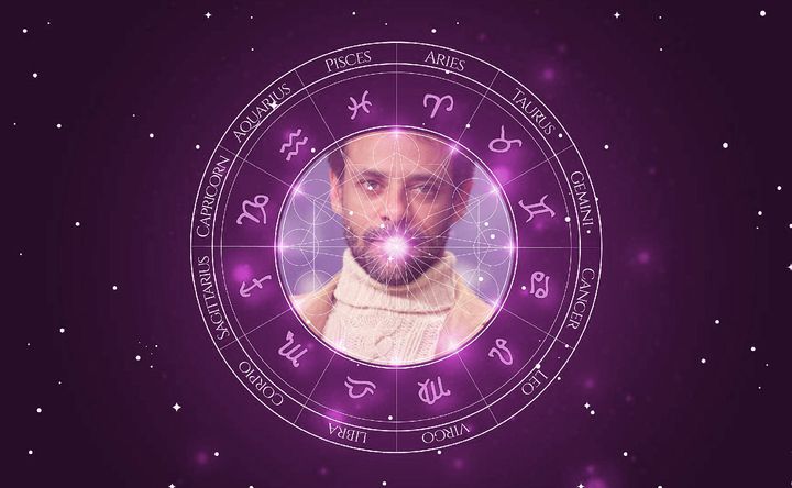 Imagem representando o mapa astral de Alexander Siddig