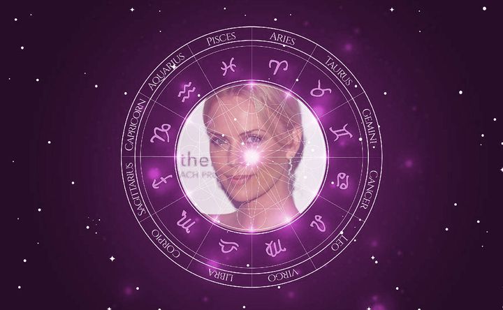 Imagem representando o mapa astral de Charlize Theron