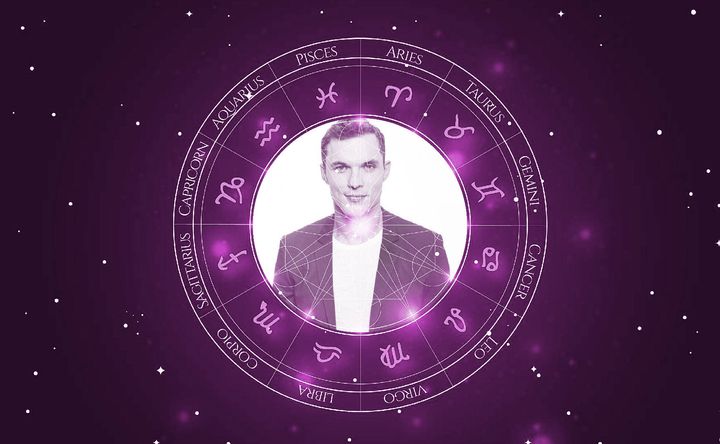 Imagem representando o mapa astral de Ed Skrein