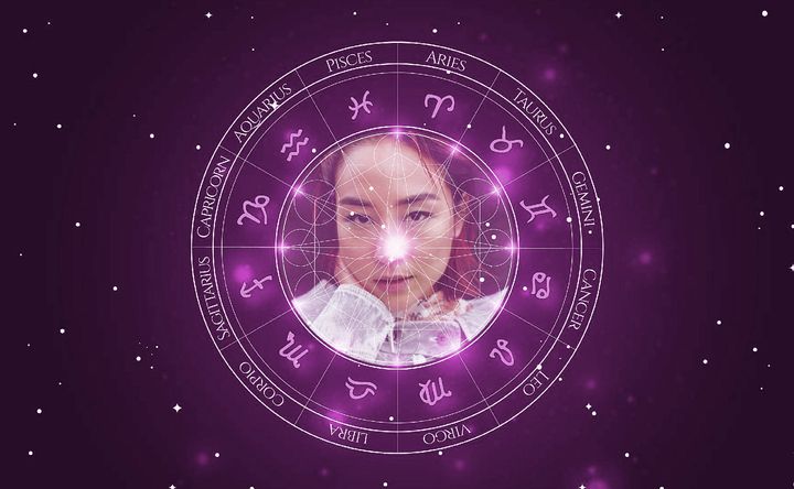 Imagem representando o mapa astral de Greta Lee