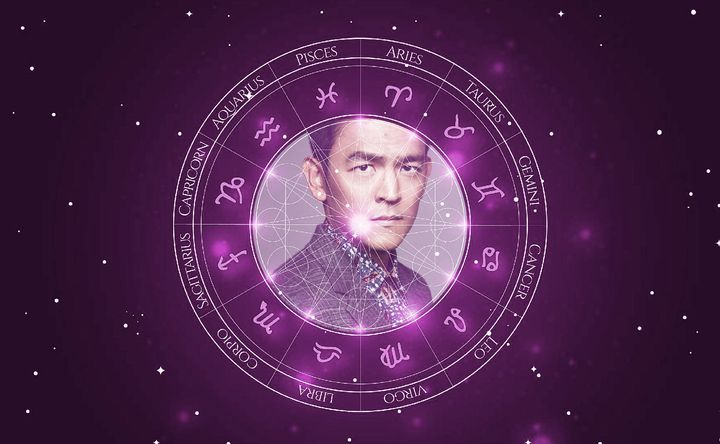 Imagem representando o mapa astral de John Cho