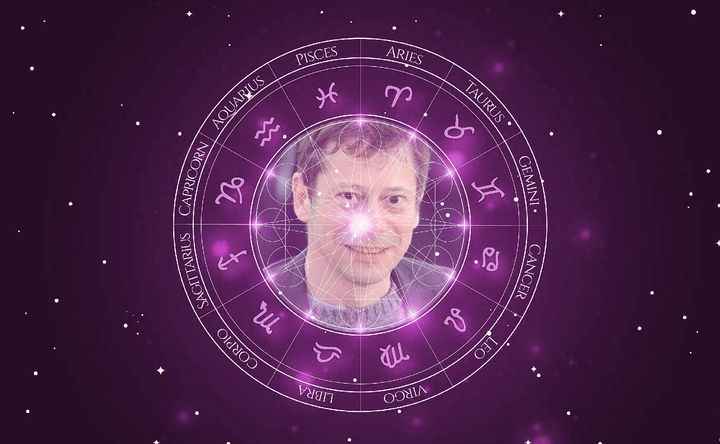 Imagem representando o mapa astral de Mathieu Amalric