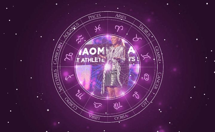 Imagem representando o mapa astral de Naomi Osaka
