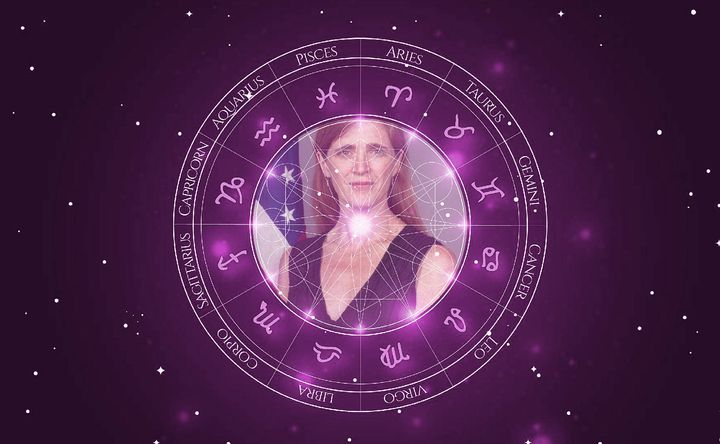 Imagem representando o mapa astral de Samantha Power