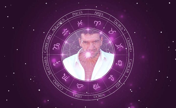 Imagem representando o mapa astral de Spencer Wilding